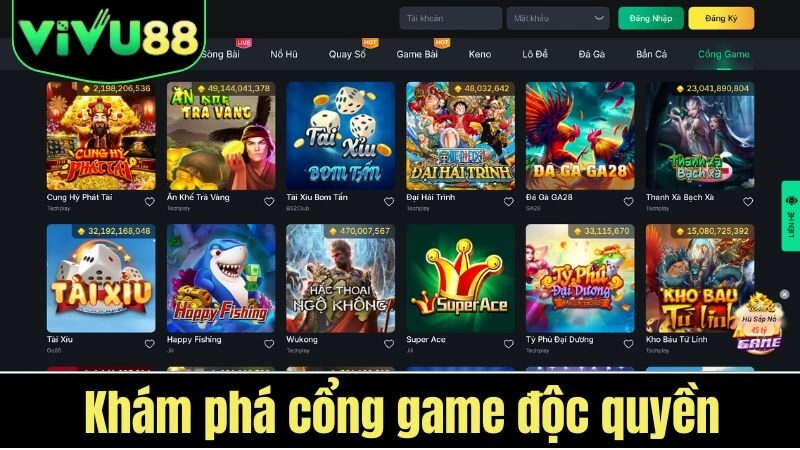 Slot tại VIVU88 hỗ trợ chơi thử, hiển thị rõ RTP và mức thưởng tối đa